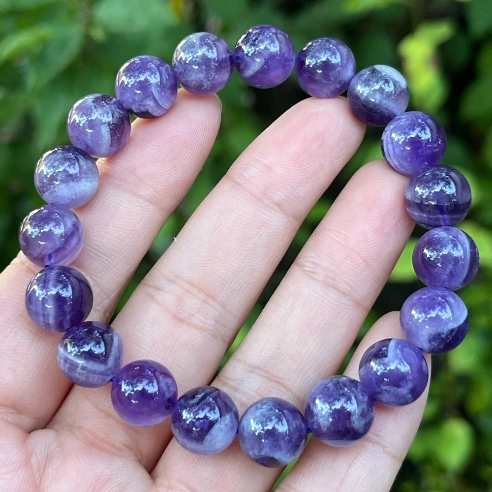 10.5mm stretchable dream amethyst bracelet